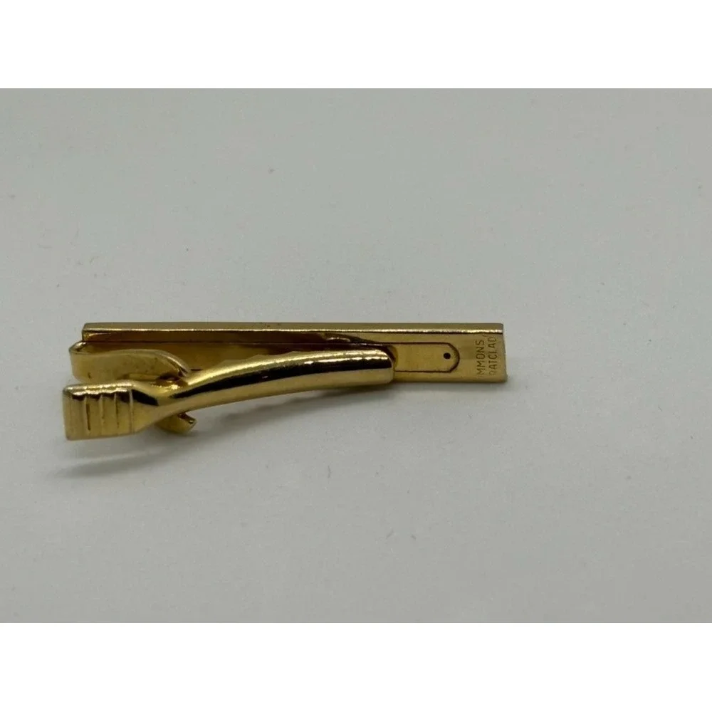 Vintage Tie Bar in‎ Gold Tone with Starburst Detail Simmons Karatklad